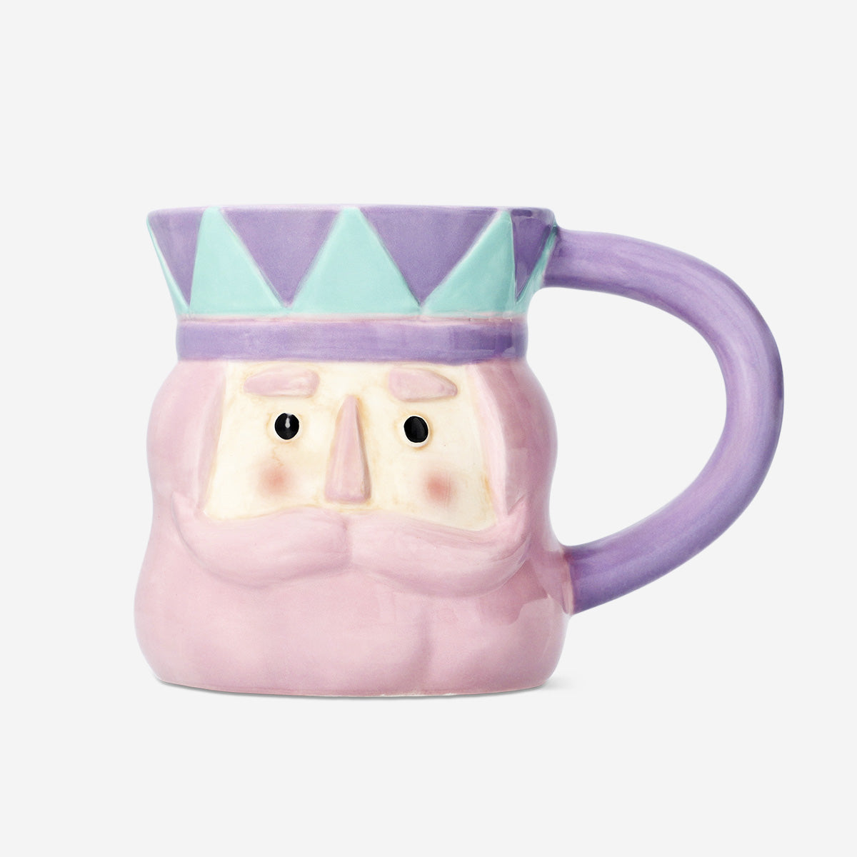 MUG WITH HANDLE SHAPED AS NUTCRACKER