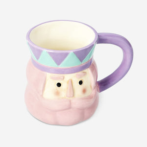 MUG WITH HANDLE SHAPED AS NUTCRACKER
