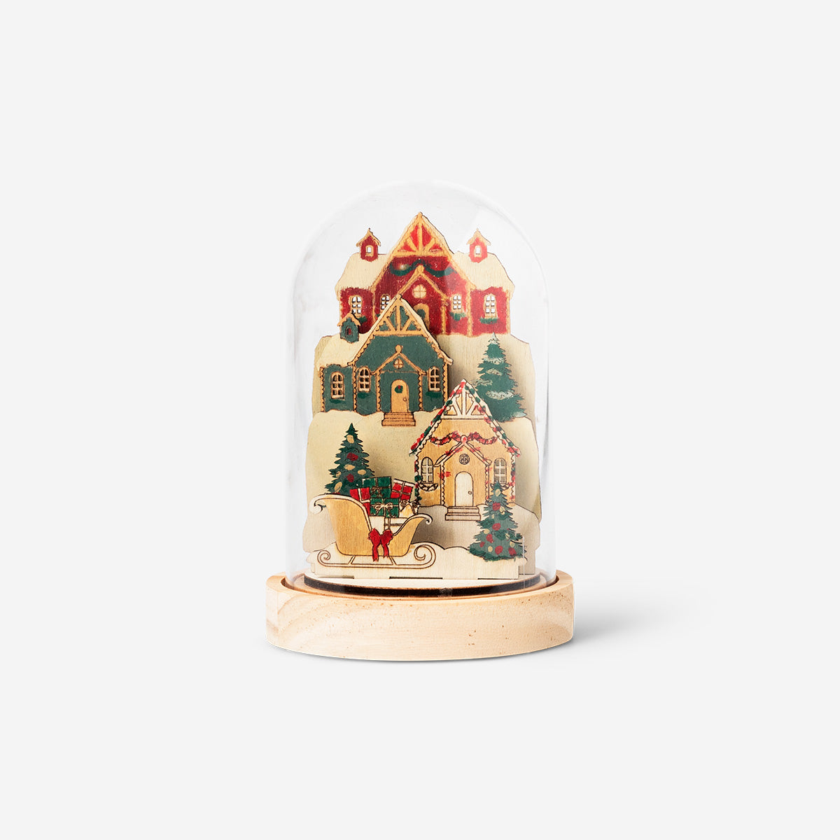 DIY SNOWGLOBLE WOODEN HOUSES