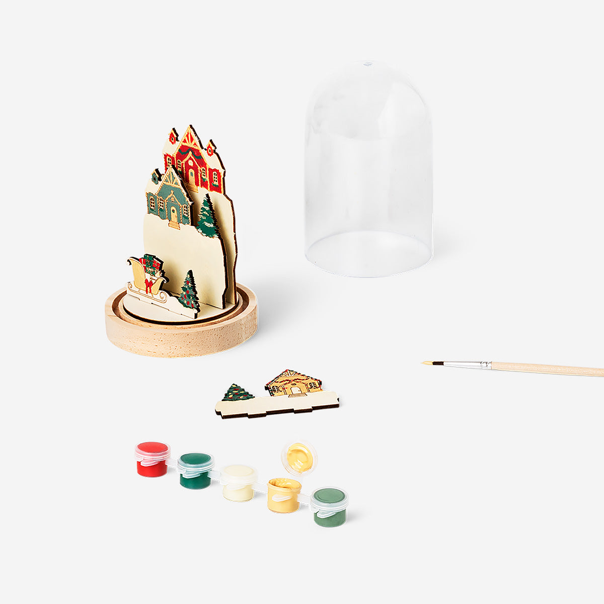 DIY SNOWGLOBLE WOODEN HOUSES