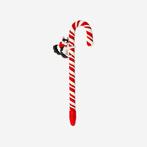PEN STRIPED CANDY CANE W. CAT