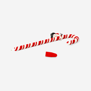 PEN STRIPED CANDY CANE W. CAT