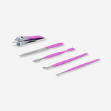 MANICURE KIT TRANSPARENT IN MINI SUITCASE