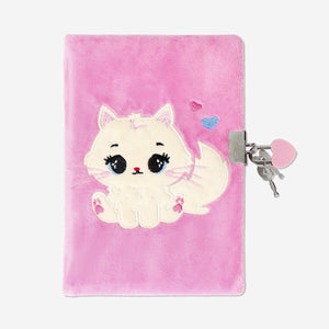 DIARY W LOCK SUPERFLEECE CAT