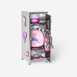 LOCKER MINI METAL FOR DESK W. MAGNETS SILVER