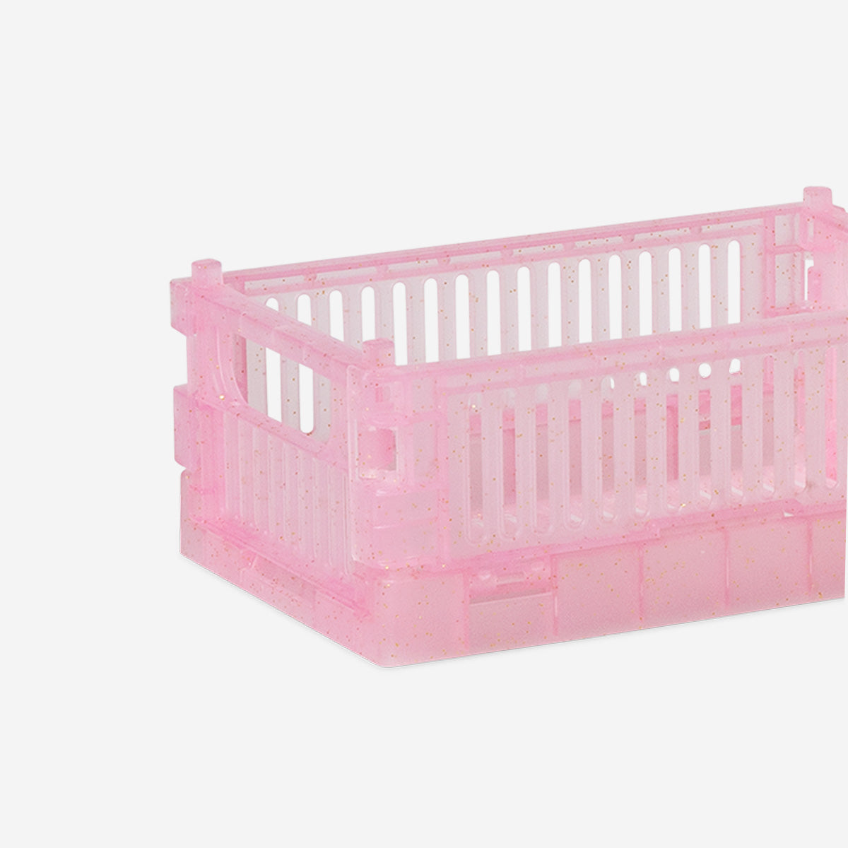 BOX FOLDABLE 2 PCS SET RECYCLED PP 15X10X5,5 CM TRANSPARANT