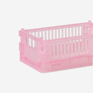 BOX FOLDABLE 2 PCS SET RECYCLED PP 15X10X5,5 CM TRANSPARANT