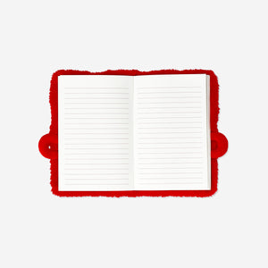 Peluş Kırmızı Sıcak Çikolata Kapaklı Defter