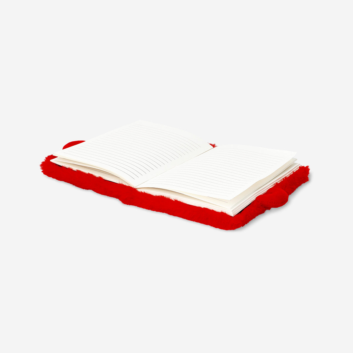 Peluş Kırmızı Sıcak Çikolata Kapaklı Defter