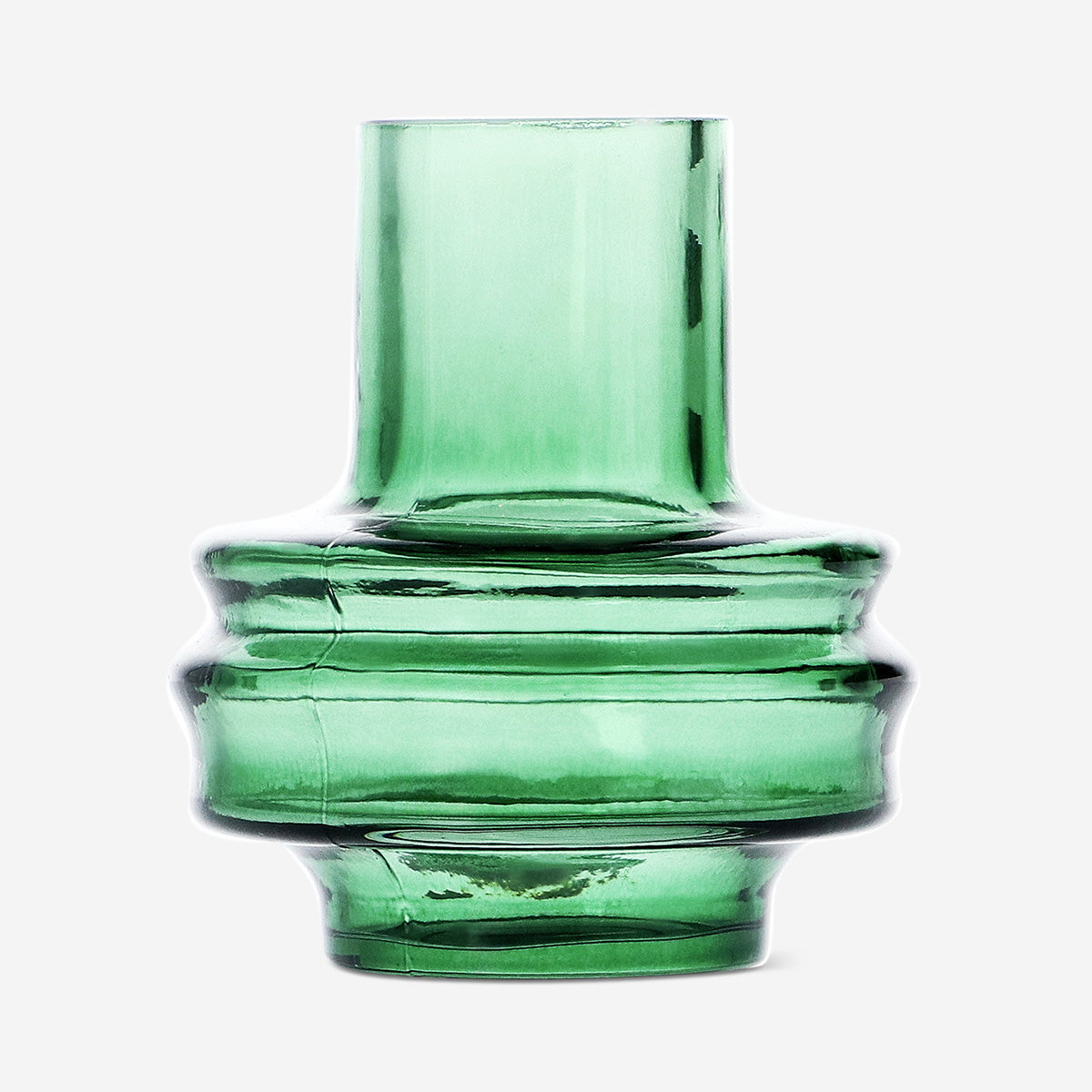 VASE GLASS DIA 8 H: 12,5CM