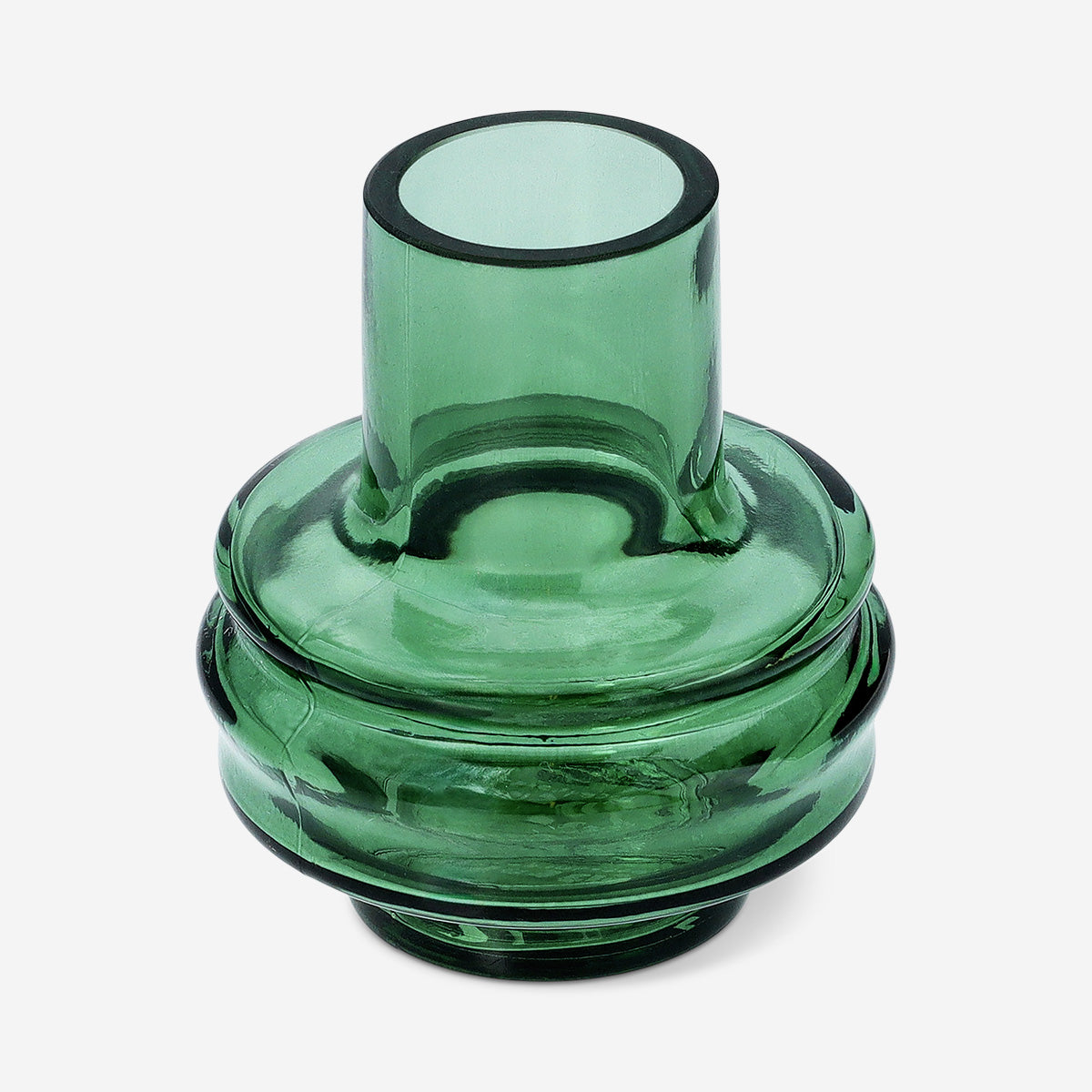 VASE GLASS DIA 8 H: 12,5CM