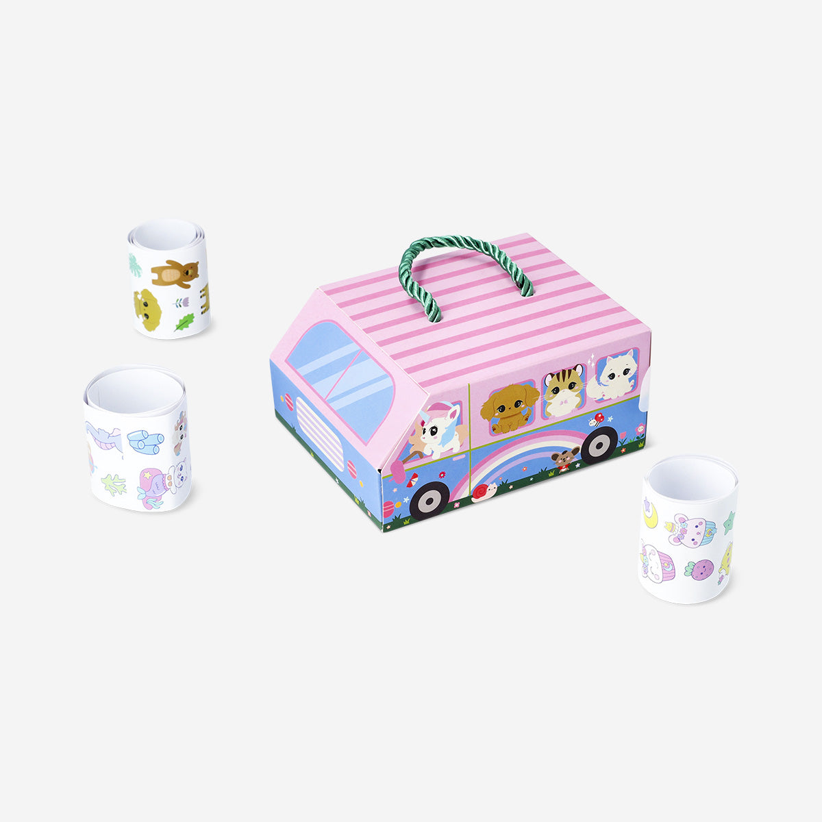 STICKER ROLLS WITH ANIMALS