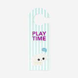 DOOR HANGER W PRINT H 25CM