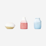VASES CERAMIC SET OF 3 PCS REACTIVE GLAZE