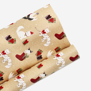 WRAPPING PAPER CRAFT CHRISTMAS CAT