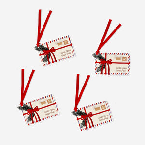 GIFT TAG LETTER 4 PCS
