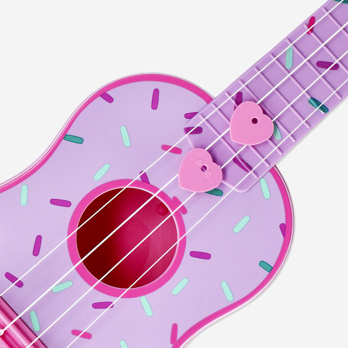 Donut Desenli Oyuncak Ukulele
