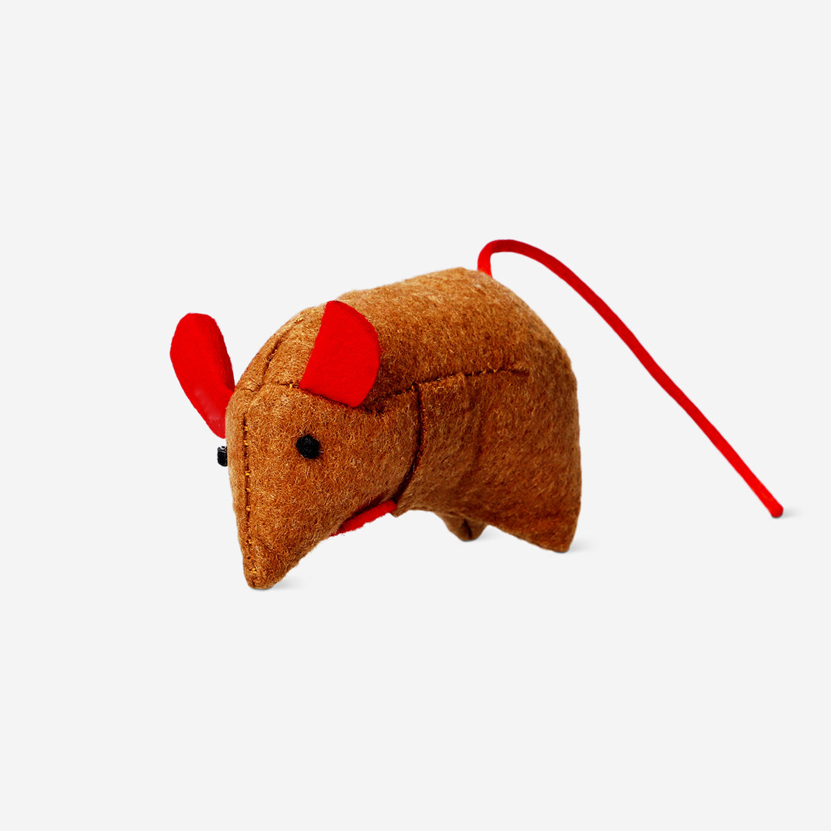 Kahverengi Fare Şeklinde Kedi Oyuncağı