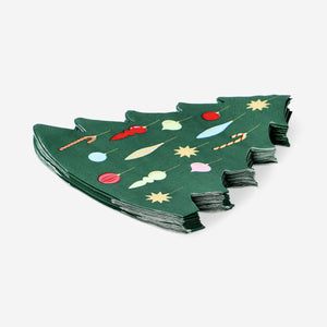 NAPKIN SHAPED CHRISTMAS TREE 16 PCS