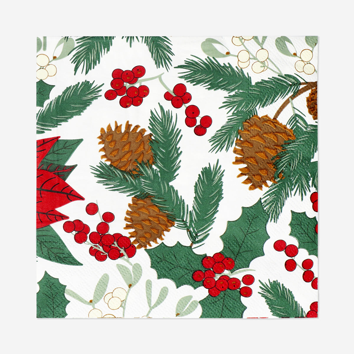 NAPKIN CHRISTMAS FLOWER 16PCS