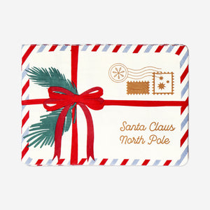 NAPKIN SHAPED AS LETTER NORTH POLE 16PCS