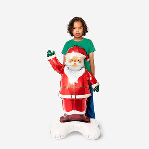 Noel Baba Şeklinde Folyo Balon