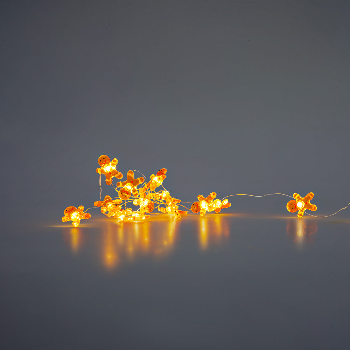 LIGHT CHAIN 20 PCS LED RECYCLED GINGERBREAD