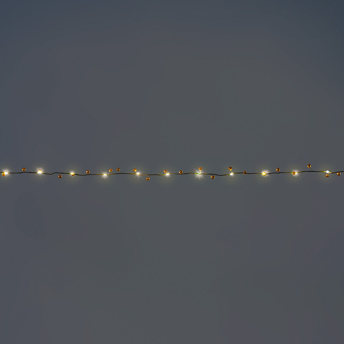 LIGHT CHAIN WIRE 20 PCS LED W. 40 GOLD DOTS RECYCLED