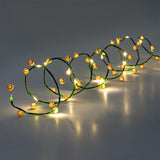 LIGHT CHAIN WIRE 20 PCS LED W. 40 GOLD DOTS RECYCLED