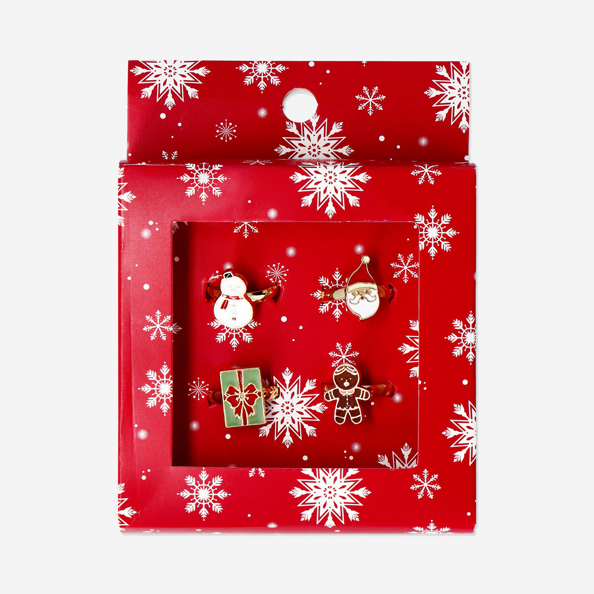 4'lü Noel Baba Temalı Yüzük
