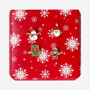 4'lü Noel Baba Temalı Yüzük