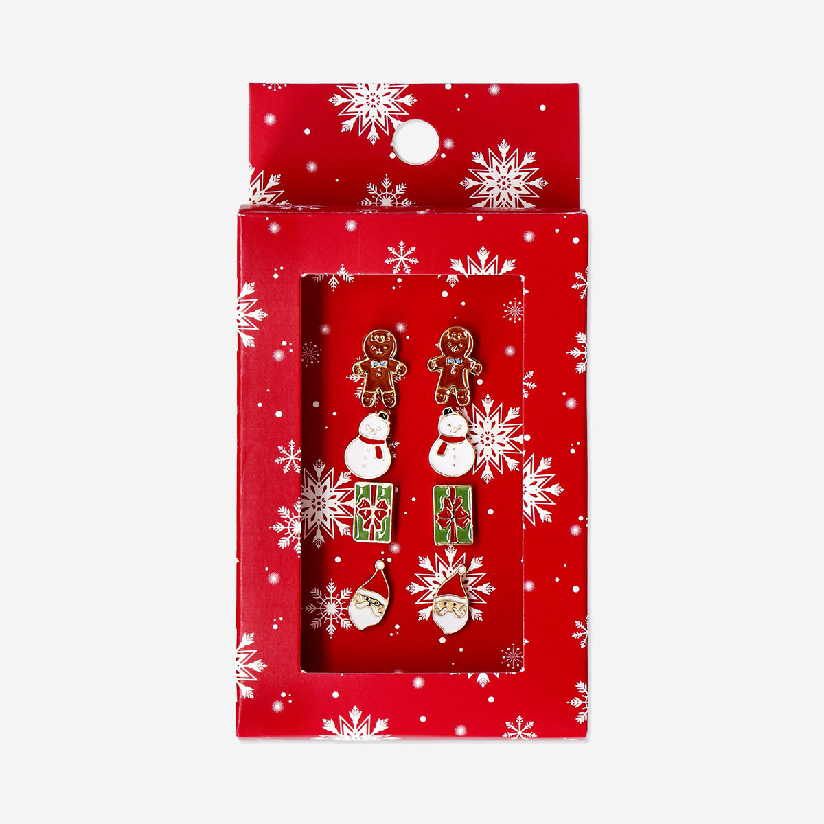 4'lü Noel Baba Temalı Küpe