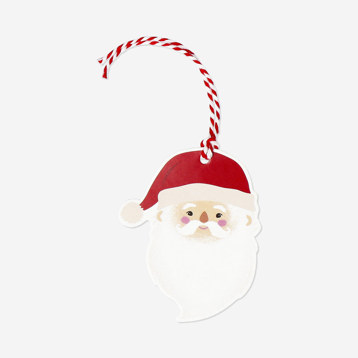 8'li Noel Baba Desenli Hediye Etiketi