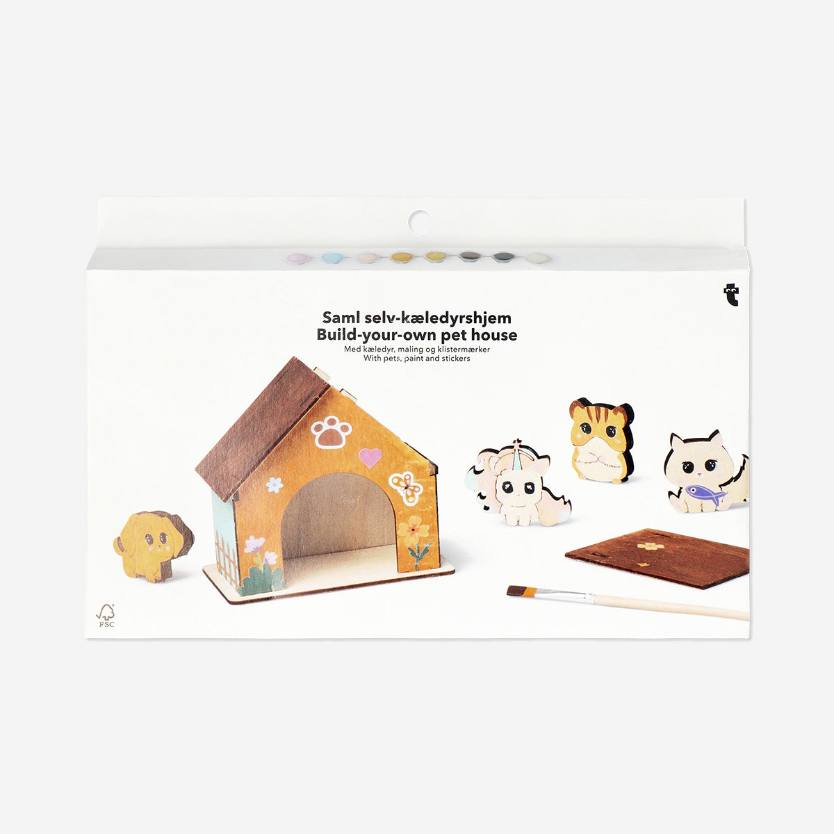 PAINT YOUR OWN PET HOUSE W FIGURES