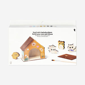 PAINT YOUR OWN PET HOUSE W FIGURES