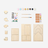 PAINT YOUR OWN PET HOUSE W FIGURES