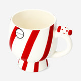 Kırmızı Beyaz Çizgili Kupa