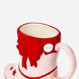 Pembe Kovboy Çizmesi Şeklinde Kupa