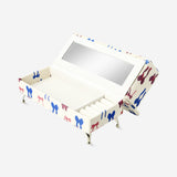 JEWELRY BOX COUCH COTTON 23,5X9,5X13CM PRINT RECYCLED