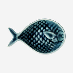 BOWL FOR SOYA FISH SHAPE SMALL GREEN REACTIVE