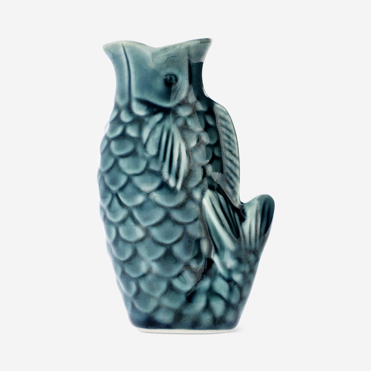 JUG FOR SOYA FISH SHAPE SMALL GREEN REACTIVE