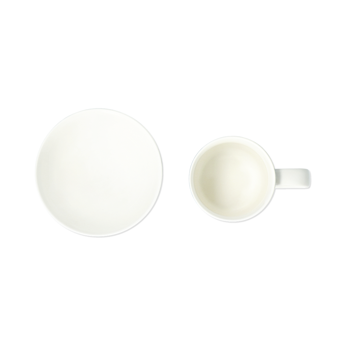 Fiyonk Desenli Beyaz Kupa Seti