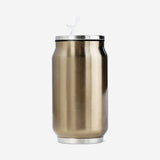 CUP SS SHAPED AS CAN WITH LID AND STRAW