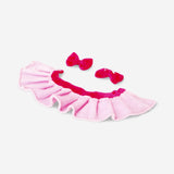 Peluş Oyuncaklar İçin Pembe Etek ve Toka Seti