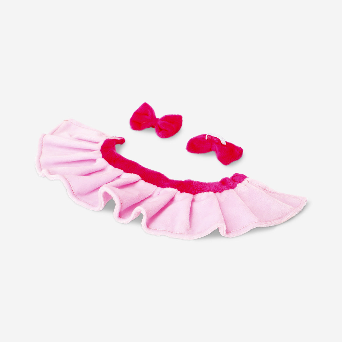 Peluş Oyuncaklar İçin Pembe Etek ve Toka Seti