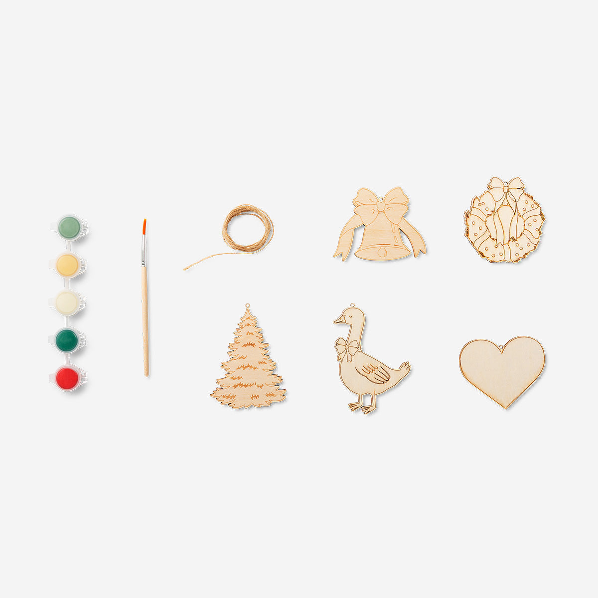 DIY PAINT YOUR OWN CHRISTMAS DECORATIONS WOOD - TRADITIONAL