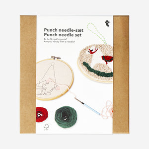 XMAS PUNCH NEEDLE KIT 2 PCS