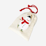 GIFT BAG COTTON DRAWSTRING CHARACTERS 12 x 15 CM 4 PCS