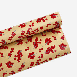 Kırmızı Meyveler Büyük Hediye Paketi Kağıdı