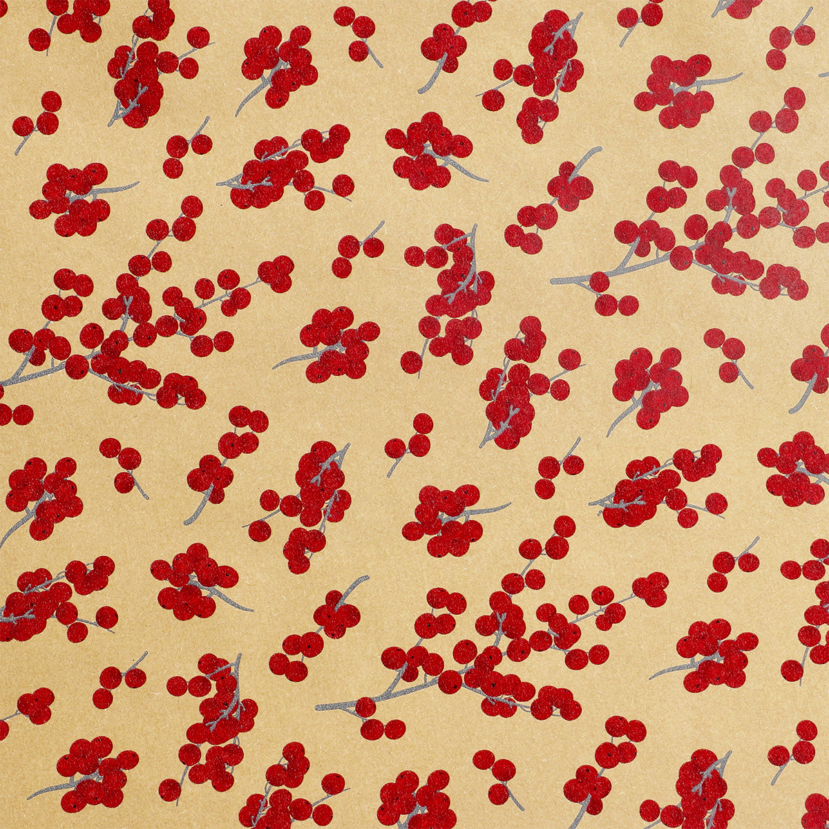 Kırmızı Meyveler Büyük Hediye Paketi Kağıdı